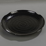 Carlisle 4451403 Round 14-in Textured Platter, Black