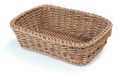 Carlisle 4920125 Duraweave 11.5x8.5x2.75 in Rectangular Basket, Beige