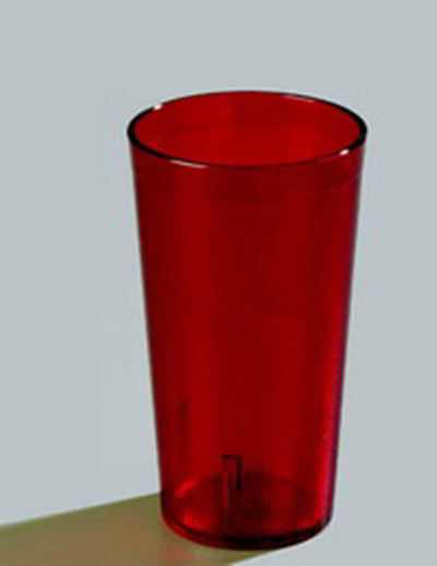 Carlisle 52208110 SAN Stackable 20 oz Tumblers, 6 Pack, Ruby