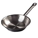 Carlisle 601008 7-in Stainless Fry Pan w/ Aluminum Bottom, Induction Ready