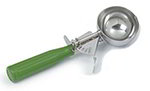 Carlisle 60300-12 1-Piece Color Coded Disher Size 12 , 3-1/4-oz Bowl, Green