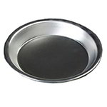 Carlisle 60322 Natural Finish Pie Pan, 9-in Dia x 1-1/4-in Deep, Heavy Aluminum