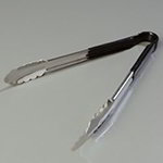 Carlisle 60756203 12-in Utility Tong w/ Black Handle, Heavy Duty Stainless