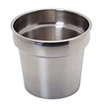 Carlisle 607711 11-qt Inset, 10.5-in Diam. & Mirror Polish Finish, Stainless