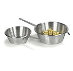 Carlisle 60830 10-in Spaghetti Strainer, 4-in Deep, Plated Steel Handles, Aluminum