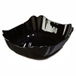 Carlisle 648203 3.75-qt Deli Crock w/ Scalloped & Rolled Edges, Black Poly