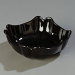 Carlisle 653103 1.5-qt Deli Bowl w/ Scalloped & Rolled Edges, Black Poly