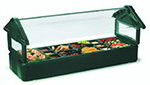 Carlisle 660108 Table Top Food Bar, 6 ft., Double Sided Sneeze Guard, Forest Green