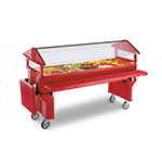 Carlisle 660803 6-ft Portable Youth Food Bar w/ Legs & Sneeze Guards, Black