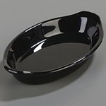 Carlisle 740003 12-oz Oval Microwave Ware Casserole, Black Polycarbonate
