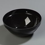 Carlisle 803803 1.5-qt Stackable Bowl, Black Acrylic