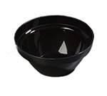 Carlisle 809603 1-qt Stackable Bowl, Black Acrylic