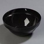 Carlisle 809903 2.5-qt Stackable Bowl, Black Acrylic