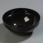 Carlisle 810003 3-qt Stackable Bowl, Black Acrylic
