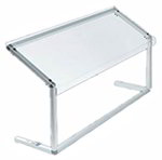 Carlisle 916007 60-in Portable Sneeze Guard w/ Acrylic Shield, NSF, Clear