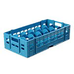 Carlisle C18514 Half Size Glass Rack, 18-Compartments & 4.5-in H, Carlisle Blue