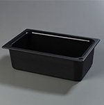 Carlisle CM110003 Full Size Coldmaster Food Pan, 6-in Deep, NSF, Black