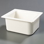 Carlisle CM110102 Half Size Coldmaster Food Pan, 6-in Deep, NSF, White