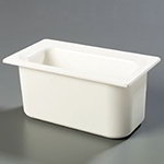 Carlisle CM110202 1/3-Size Coldmaster Food Pan, 6-in Deep, NSF, White