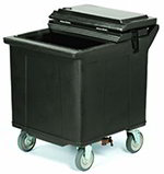 Carlisle IC225403 Mobile Ice Caddy w/ (4) Swivel Casters, 125-Lb Capacity, Black