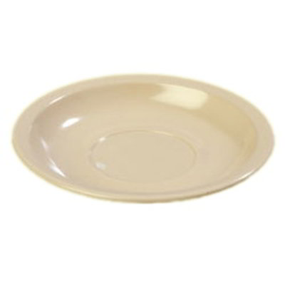 Carlisle KL40025 5-1/2-in Narrow Rim Saucer, Melamine, Tan