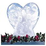 Carlisle SHR102 Ice Sculpture Mold, 23.25 in D x 14.13 in W x 27.5 in H, Heart