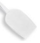 ISI B15102 White Silicone Spatula Turner