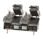 Star Manufacturing CG28STIE-230 Two-Sided Specialty Grill, 14 x 28-in Grooved Iron Plates, Export