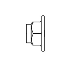 T&S Brass B-0445 Inlet Extension, Adds 1 in to Faucets with 1/2 in IPS Inlets