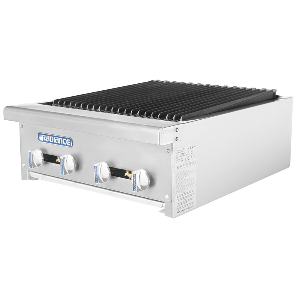 Turbo Air TARB-24 24" Countertop Charbroiler w/ Manual Controls