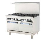 Turbo Air TARG-24G4B LP 48-in Restaurant Range w/ 4-Burner, 24-in Left Griddle, 2-Oven, LP
