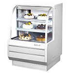 Turbo Air TCGB36DR 36.5-in Curved Glass Bakery Case, Burgundy