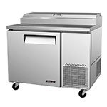 Turbo Air TPR-44SD Pizza Prep Table w/ 6-Condiment Pans & 1-Door, 14-cu ft