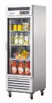 Turbo Air MSR-23G-1 Glass Door Refrigerator w/ Stainless Interior, 23-cu ft