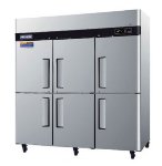 Turbo Air PRO-77-6F Reach In Stainless Freezer w/ 6-Half Doors, 77-cu ft