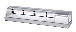 Turbo Air SAKURA-60 L 59-in Sushi Case, 5-Bottom Shelves & Left Compressor, Stainless