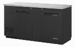 Turbo Air TBB-3SB 69.1-in Back Bar Cooler w/ 2-Solid Doors & Locks, Black