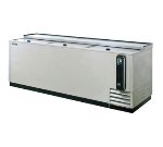 Turbo Air TBC-95SD All Stainless Bottle Cooler w/ 3-Sliding Doors, 95-in W