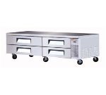 Turbo Air TCBE-82SDR Chef Base Refrigerator w/ 4-Drawers, 60-Pan Capacity