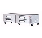 Turbo Air TCBE-96SDR Chef Base Refrigerator w/ 4-Drawers, 72-Pan Capacity