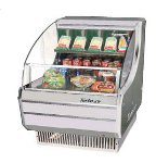 Turbo Air TOM-30L 28-in Horizontal Open Display Merchandiser, Low Profile, White