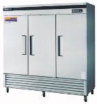 Turbo Air TSF-72SD Reach In Freezer w/ 3-Solid Door, All Stainless, 72-cu ft