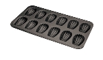 World Cuisine 47731-12 Madeleine Sheet, 7-7/8 x 15.5-in, Non Stick Coated Steel