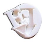 World Cuisine 47791-05 Confectioners Letter E Mold, 2 x 1-3/8-in, Flexible Polymer