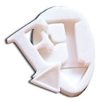 World Cuisine 47791-06 Confectioners Letter F Mold, 2 x 1-3/8-in, Flexible Polymer