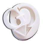 World Cuisine 47791-07 Confectioners Letter G Mold, 2 x 1-3/8-in, Flexible Polymer