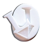 World Cuisine 47791-12 Confectioners Letter L Mold, 2 x 1-3/8-in, Flexible Polymer