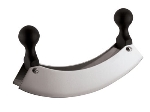 World Cuisine 48215-14 5.5-in Mezzaluna, Dual Plastic Handles & Double Blade Steel