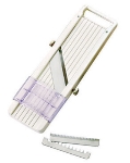 World Cuisine 49753-06 Manual Kitchen Slicer, 4-3/8 x 12.5-in, Straight Blade, ABS