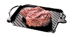 World Cuisine A1732736 Bull Shaped Steak Grill, Enameled Cast Iron, 14.25 x 8-5/8-in